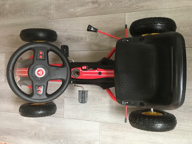 Kart de pedales GC001 rojo aerea