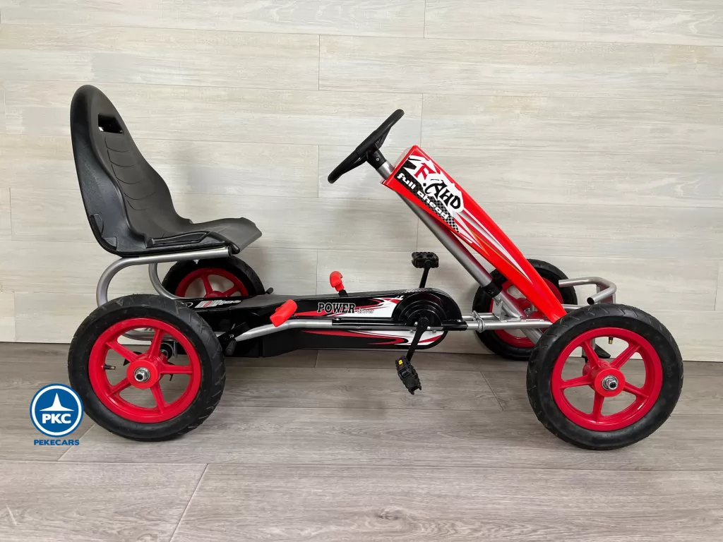 Kart a pedales deportivo rojo infantil