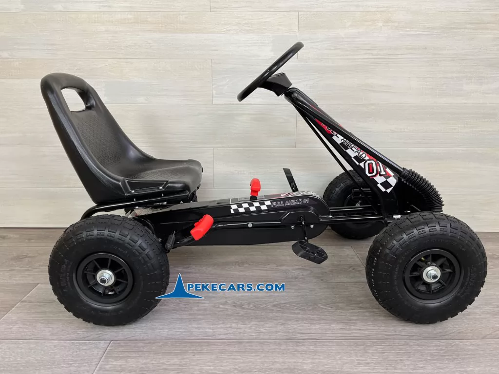 Kart de pedales A15 Negro lateral