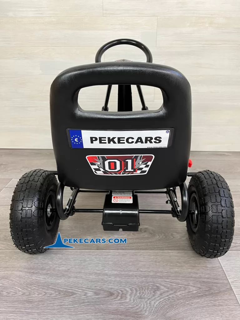 Kart de pedales A15 Negro vista trasera