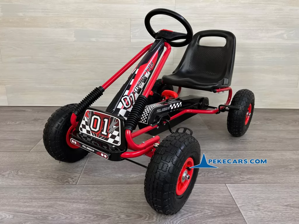 Kart de pedales A15 Rojo y Negro