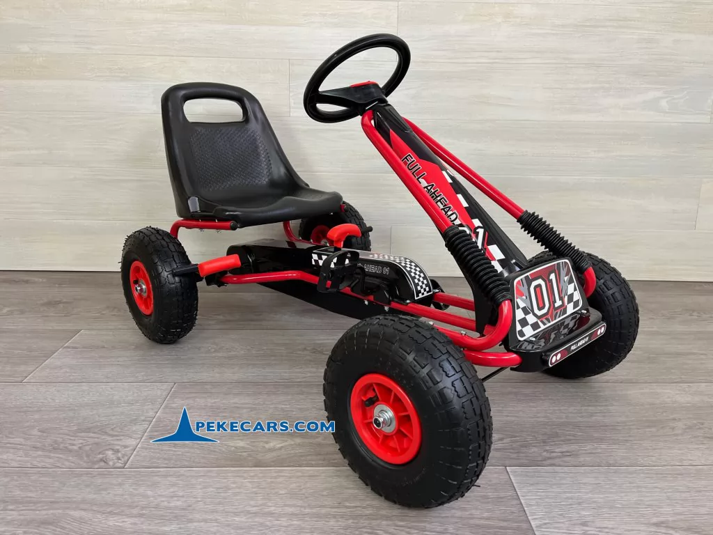 Kart de pedales A15 Rojo y Negro