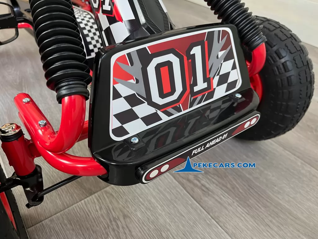 Kart de pedales A15 Rojo y Negro