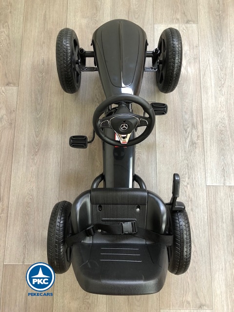 Kart a pedales Mercedes Negro desde arriba