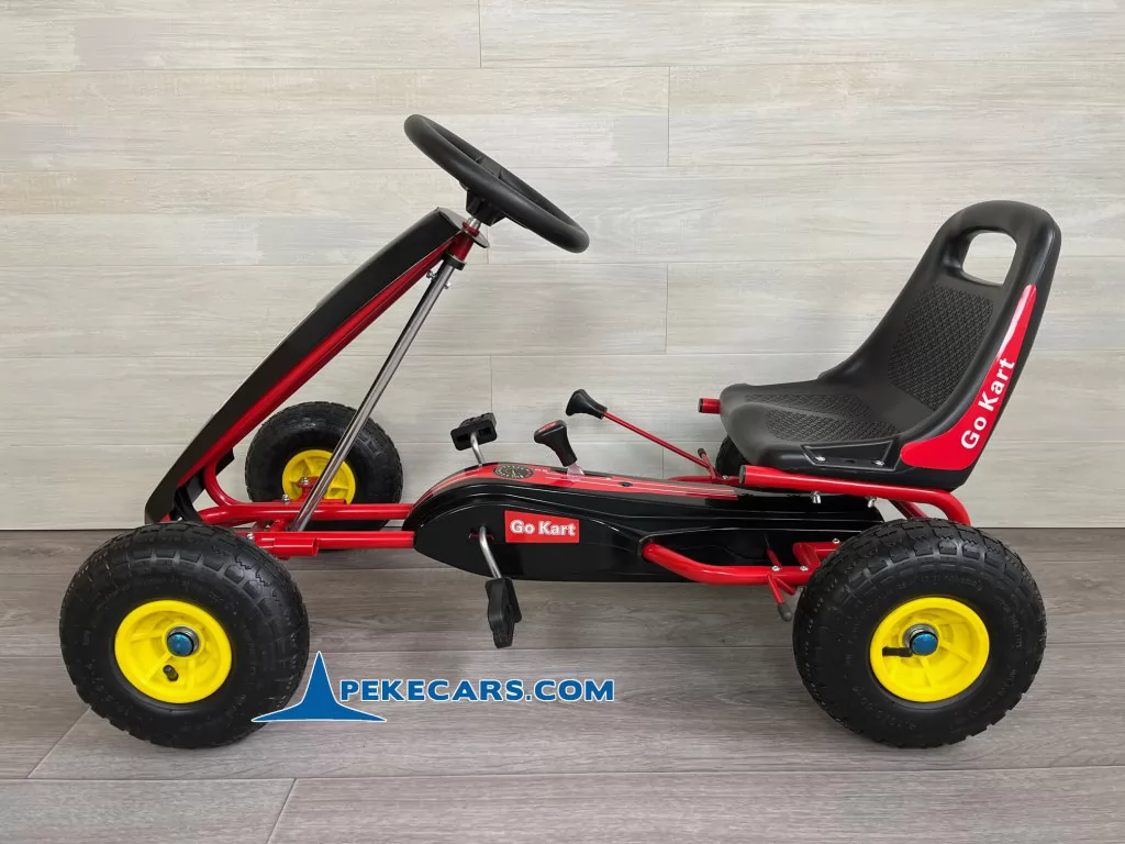 Kart de pedales GC001 rojo lateral