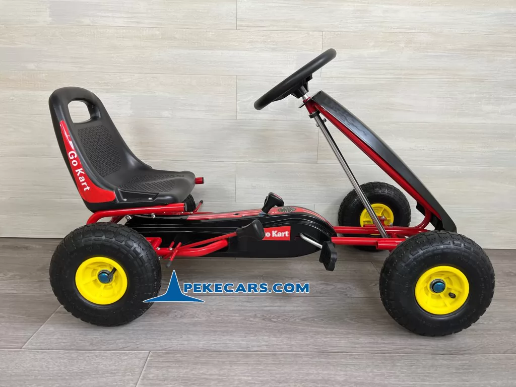 Kart de pedales GC001 rojo lateral