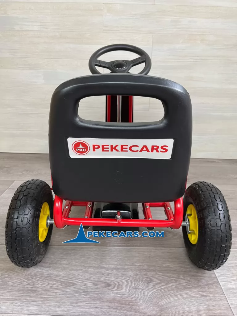 Kart de pedales GC001 rojo trasera