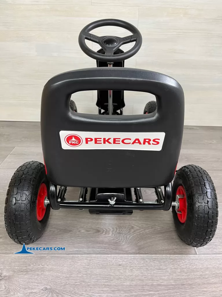 Kart de pedales GC001 negro con remolque