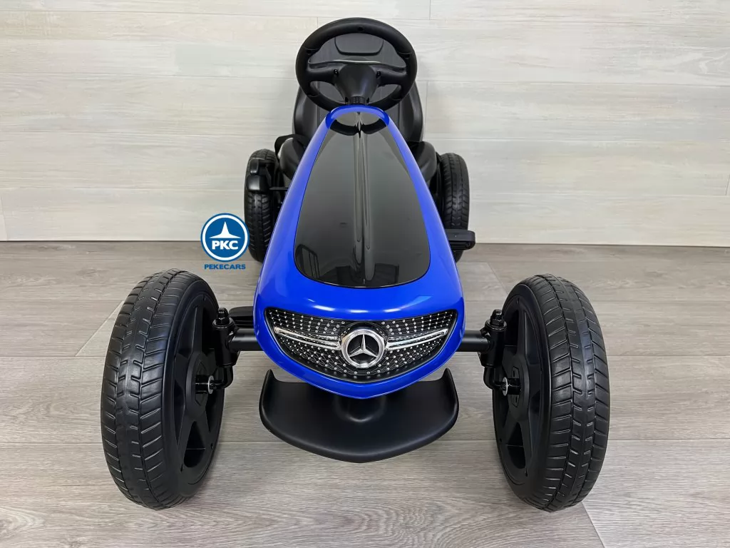 Kart a pedales Mercedes Azul frontal