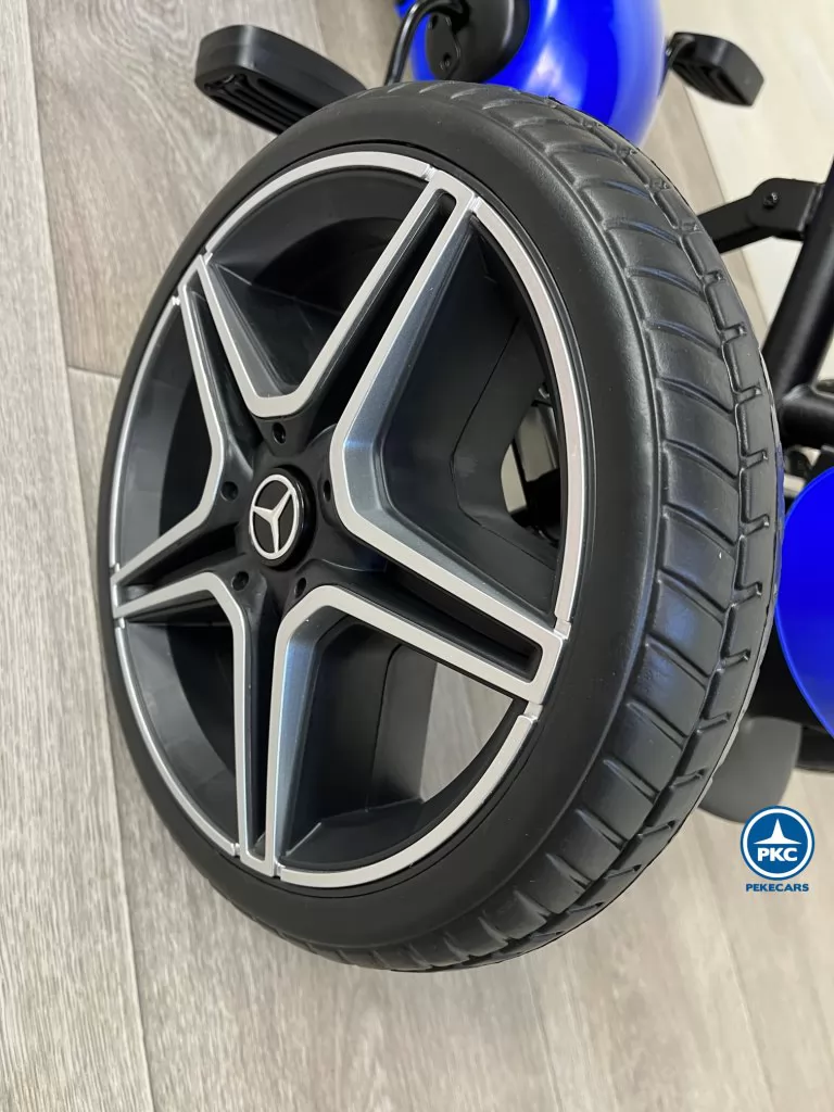 Kart a pedales Mercedes Azul rueda