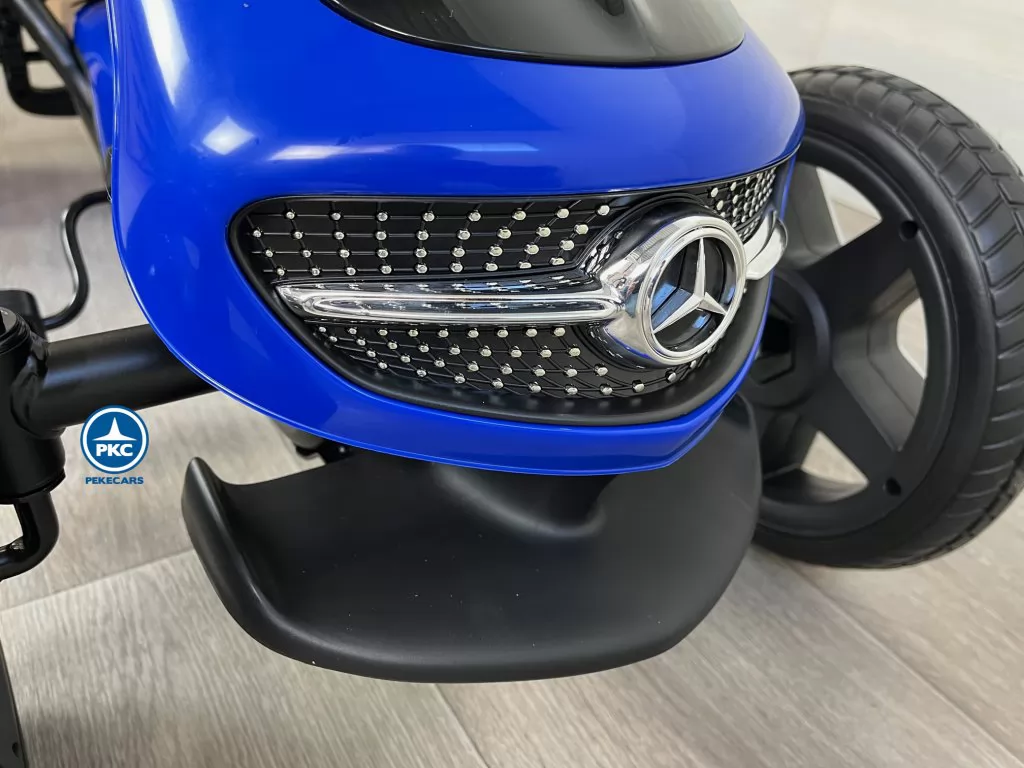Kart a pedales Mercedes Azul frontal