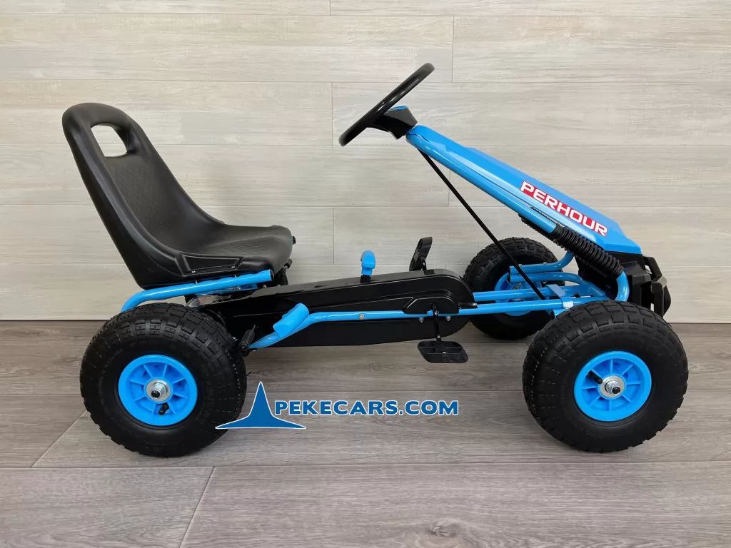 Kart a pedales PERHOUR Azul lateral