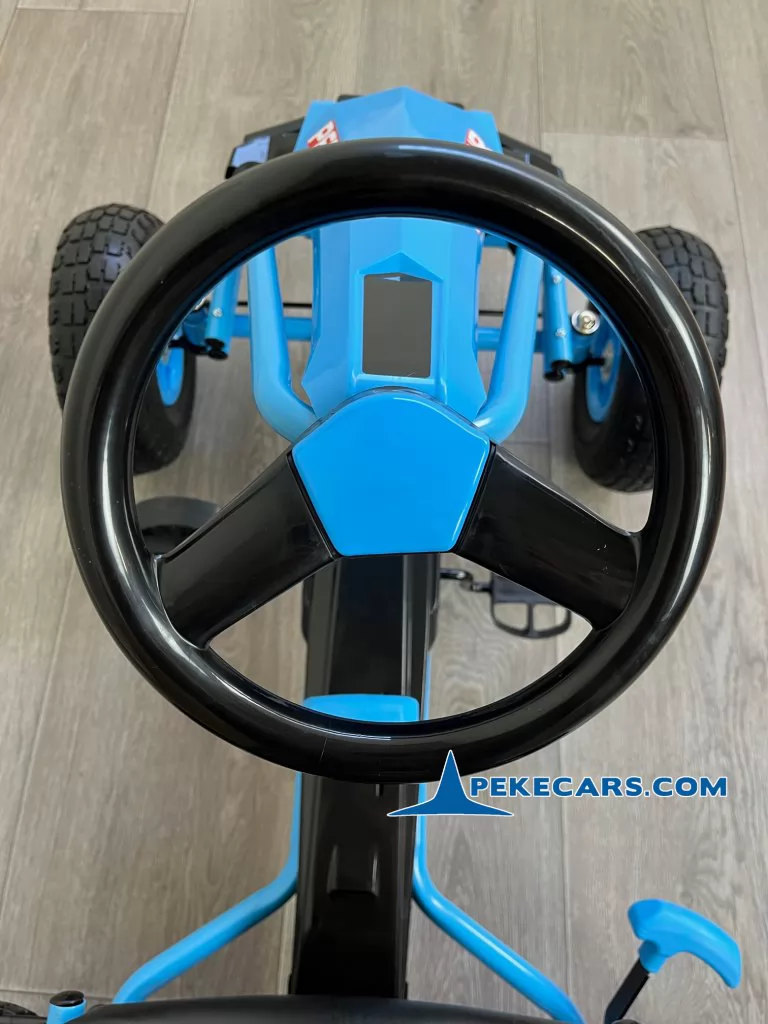 Kart a pedales PERHOUR Azul volante