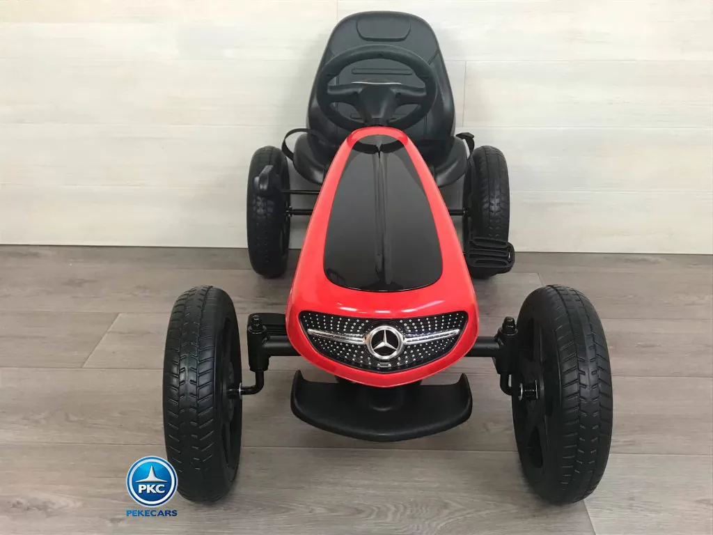Kart a pedales Mercedes Rojo vista frontal