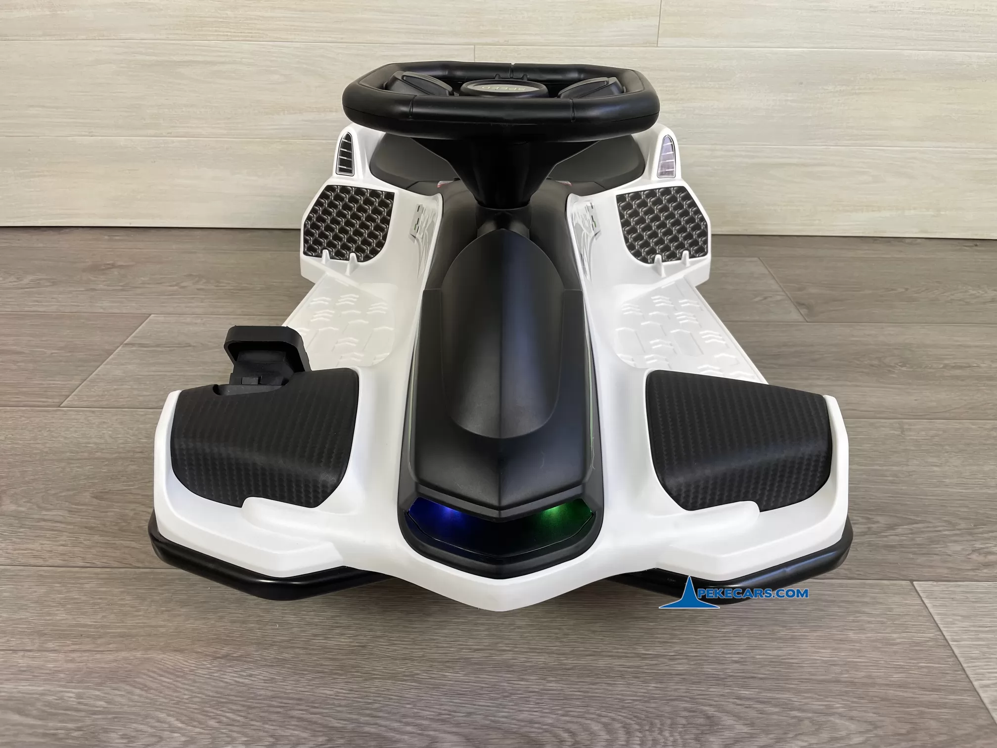 Drift Kart de derrapes GO-SPEED 24V Blanco vista frontal