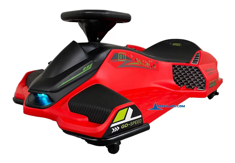 Drift Kart de derrapes GO-SPEED 24V rojo