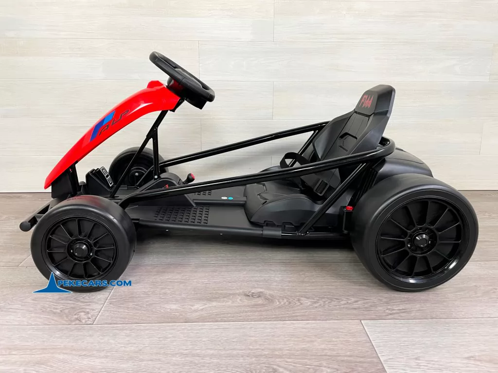 Kart electrico FX-I rojo vista lateral