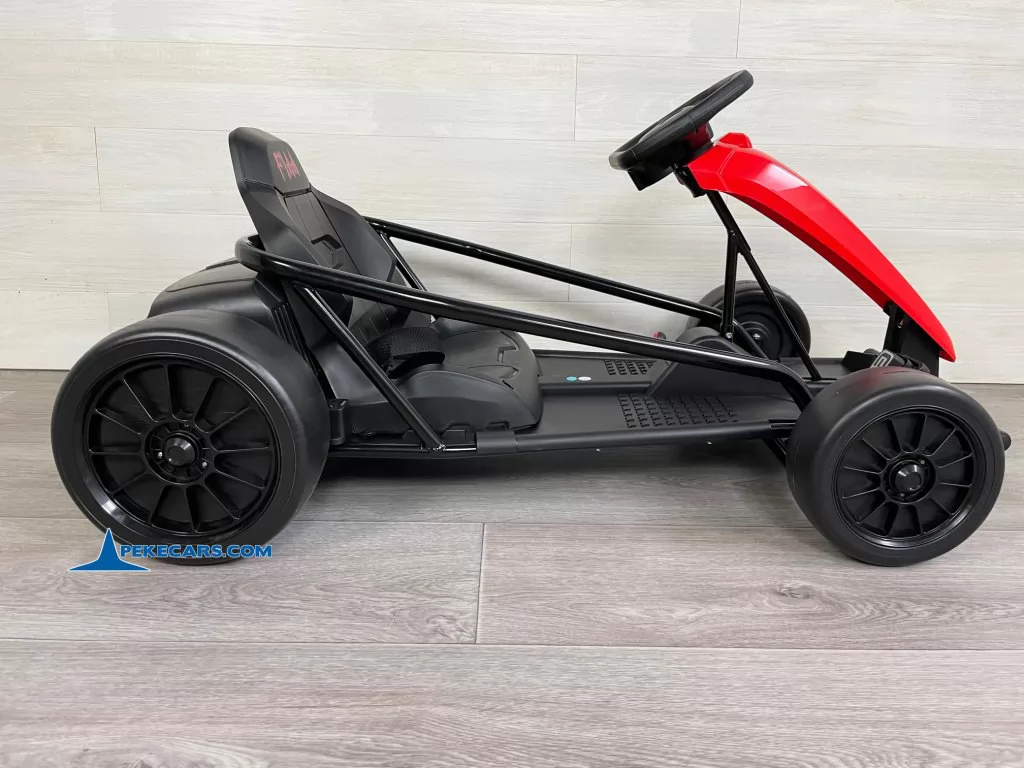 Kart electrico FX-I rojo derecha detalle