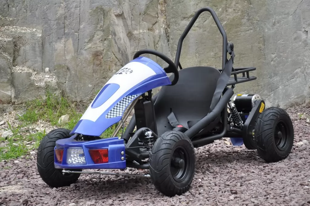 Kart Eléctrico 36V 500W Azul vista principal