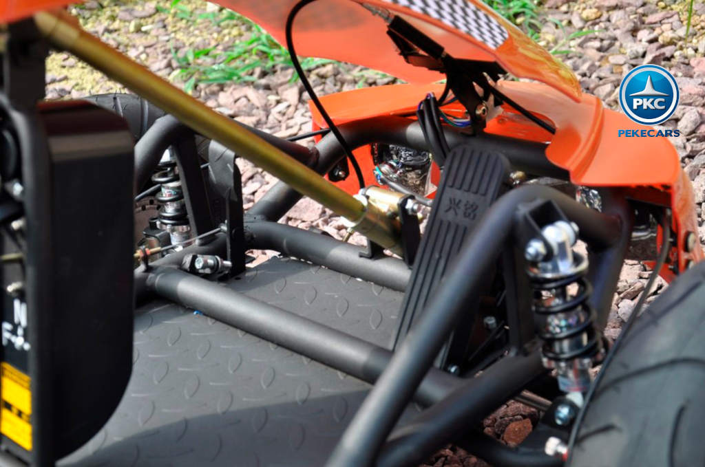 Kart Eléctrico 36V 500W Naranja acelerador