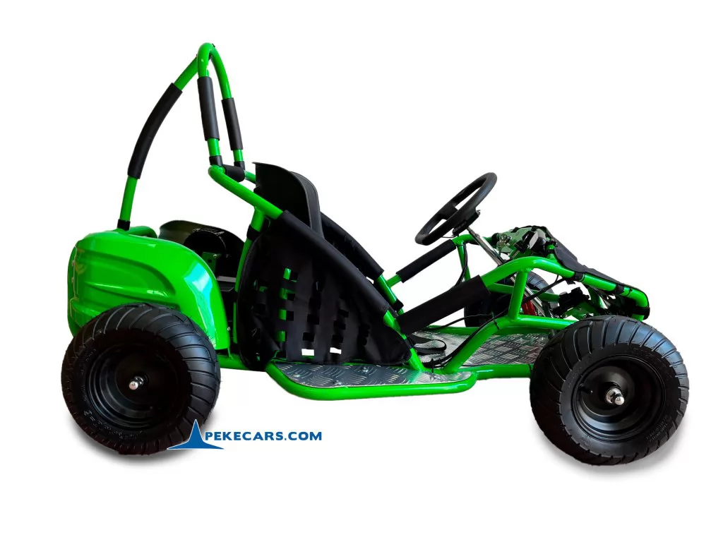 Kart electrico 48V 1000W Verde lateral
