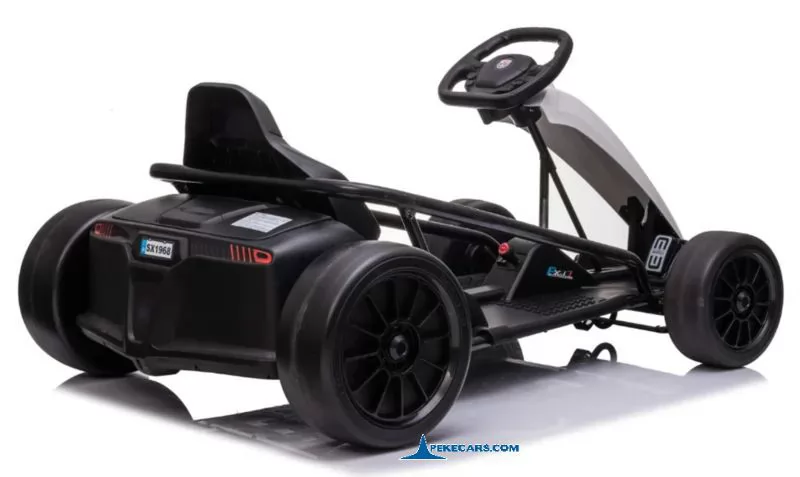 Kart electrico FX-I blanco perspectiva trasera
