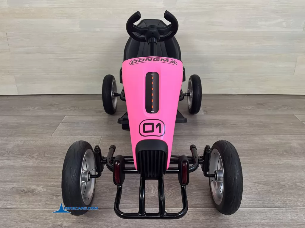 Kart electrico dongma rosa frontal