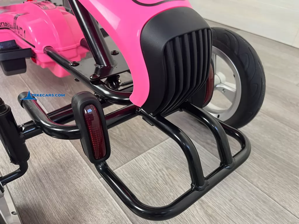 Kart electrico dongma rosa parrilla frontal