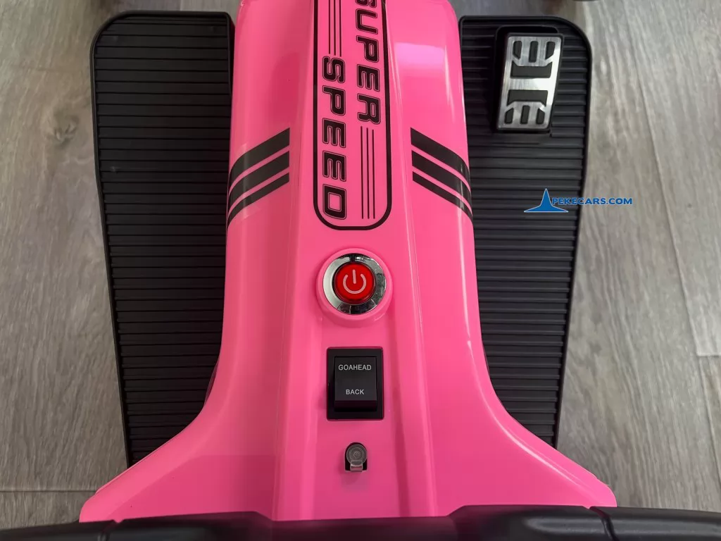 Kart electrico dongma rosa encendido