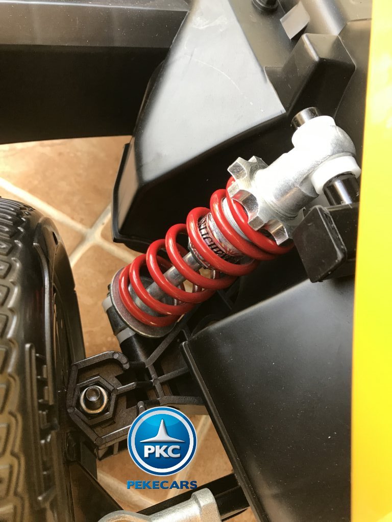 Kart eléctrico infantil FC-8818 Amarillo amortiguador