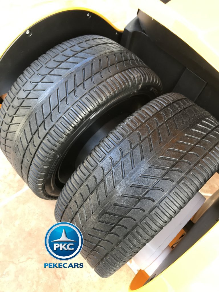 Kart eléctrico para niños FC-8818 Amarillo ruedas de caucho traseras