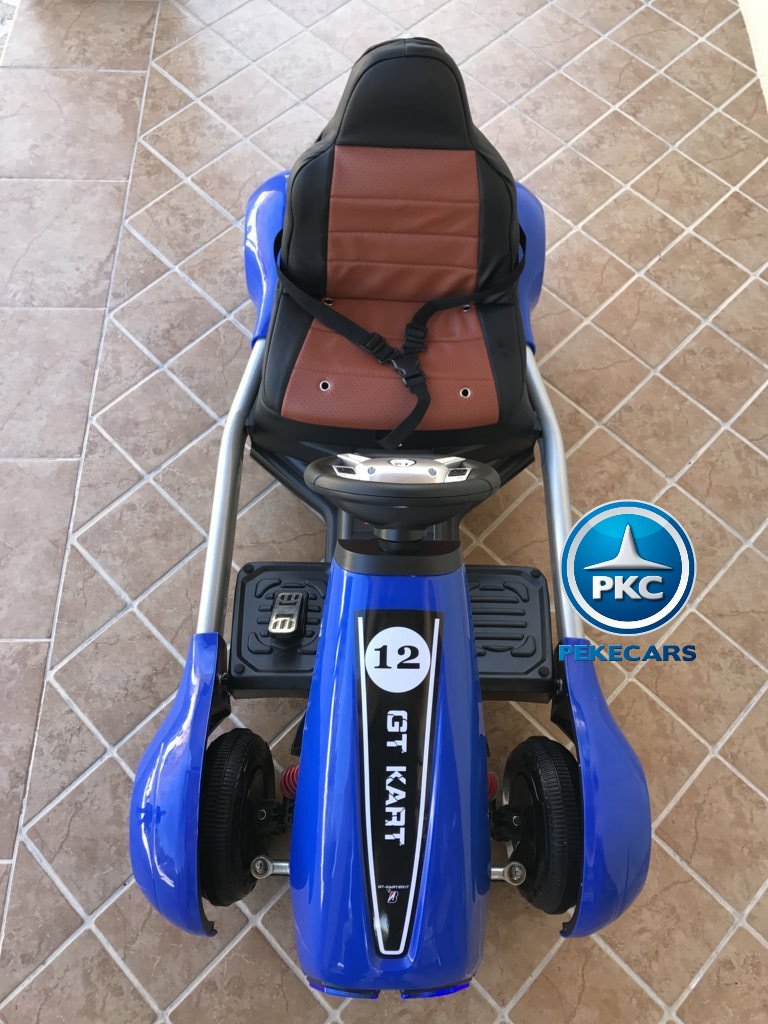 Kart eléctrico infantil FC-8818 Azul de frente