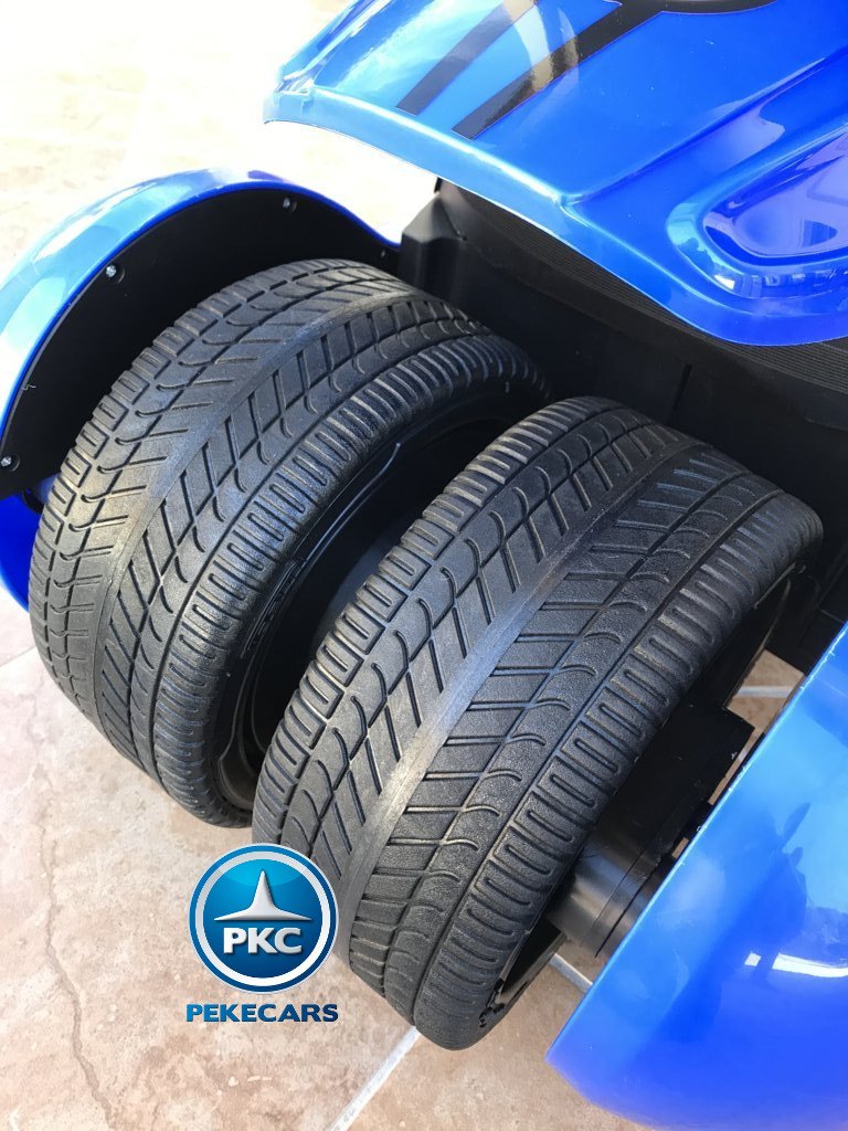 Kart eléctrico infantil FC-8818 Azul ruedas de caucho traseras