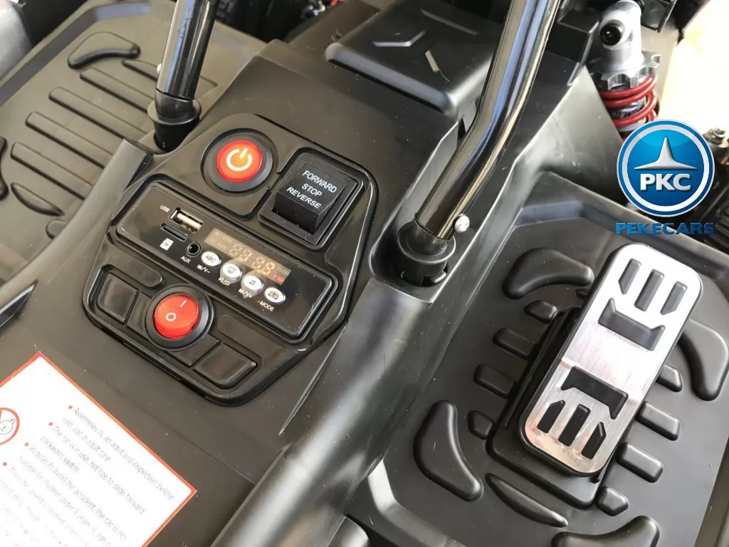 Kart eléctrico para niños FC-8818 Blanco conexión USB