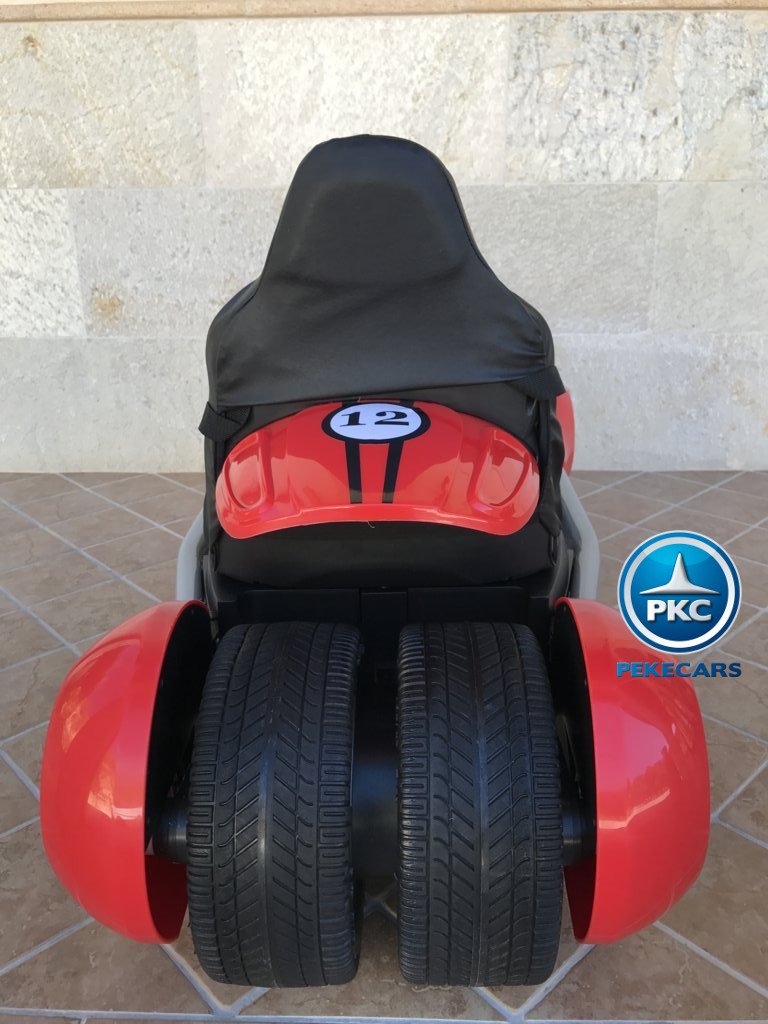 Kart eléctrico para niños FC-8818 Rojo vista trasera