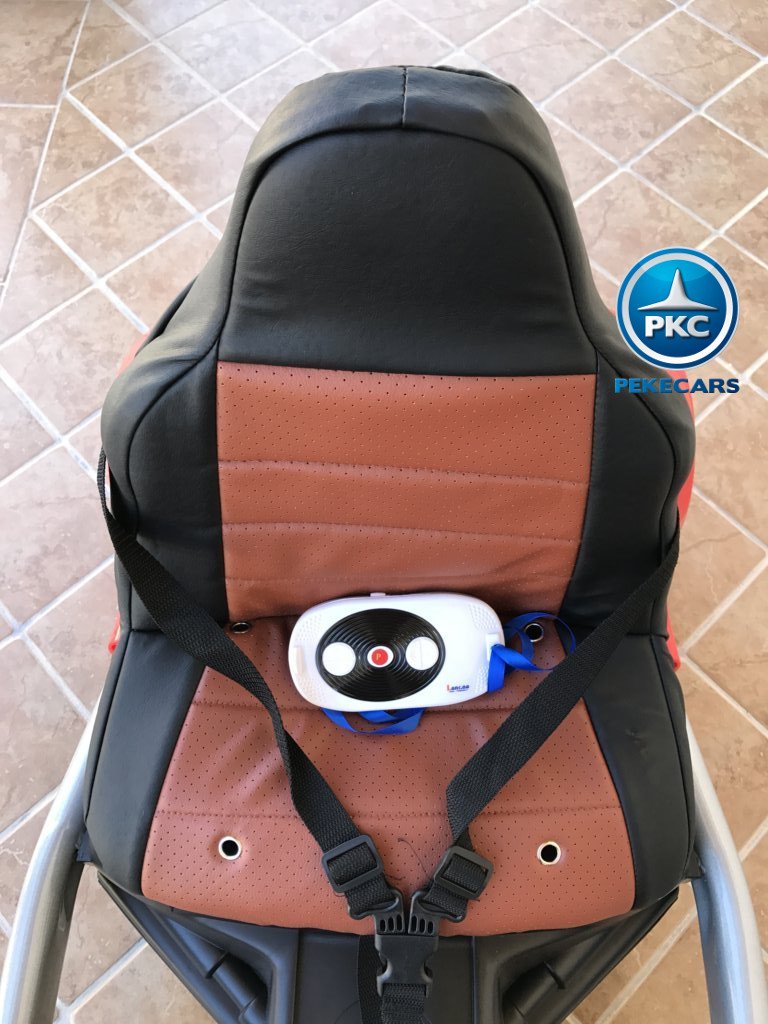 Kart eléctrico para niños FC-8818 Rojo asiento acolchado