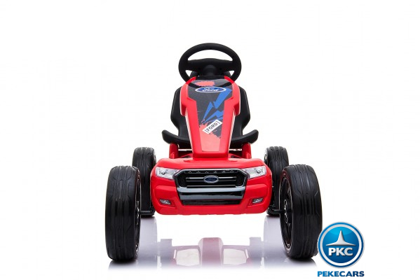 Kart electrico ford ranger rojo frontal