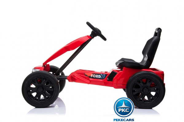 Kart electrico ford ranger rojo lateral
