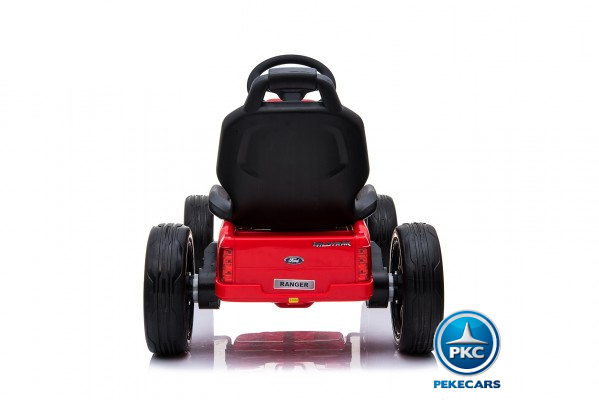 Kart electrico ford ranger rojo atras