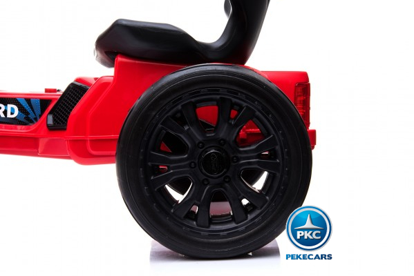 Kart electrico ford ranger rojo detalle rueda