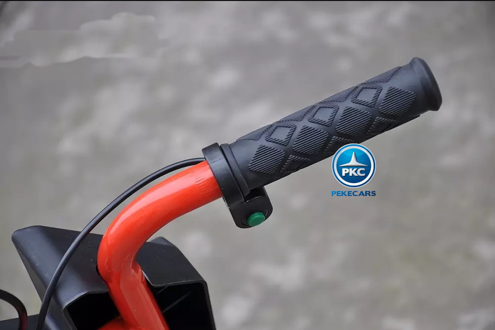 Kart eléctrico Power Drift Trike 12V Rojo botón acelerador
