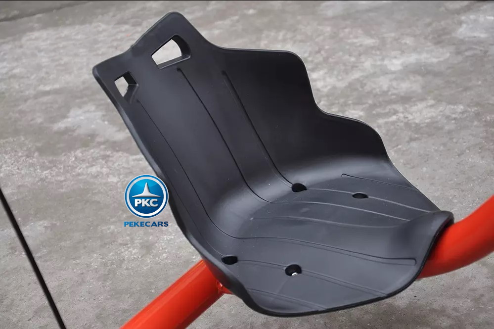 Kart eléctrico Power Drift Trike 12V Rojo vista del asiento
