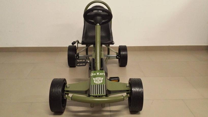 Kart a pedales GC004 Verde con ruedas de caucho