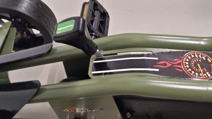 Kart a pedales GC004 Verde con ruedas de caucho