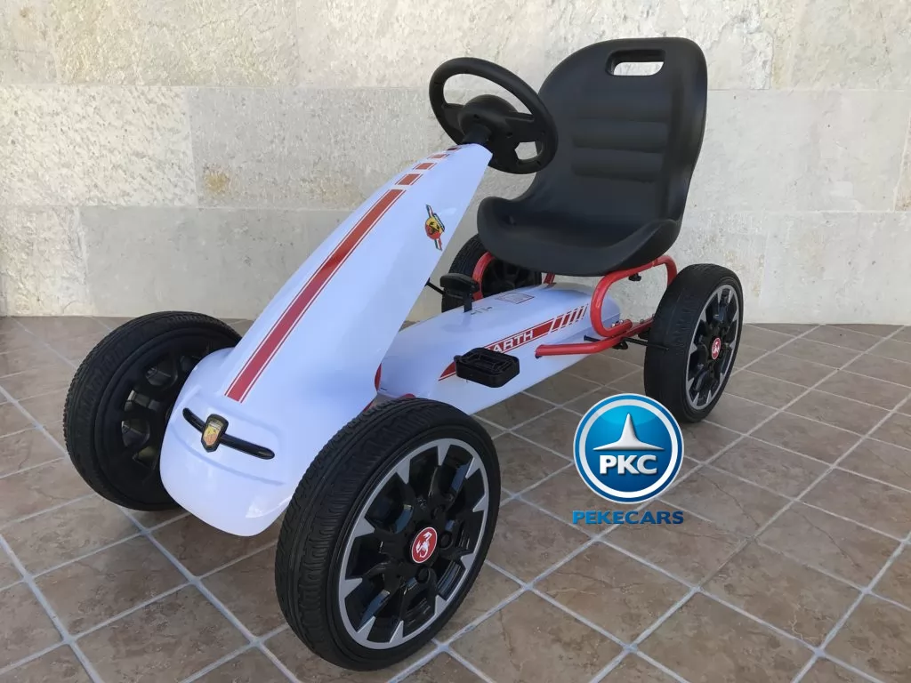 Kart a pedales Fiat Abarth Blanco vista principal