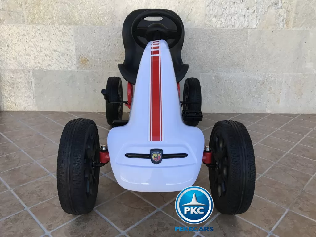 Kart a pedales Fiat Abarth Blanco frontal