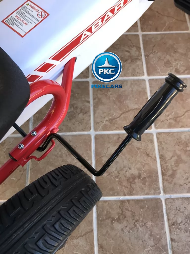 Kart a pedales Fiat Abarth Blanco freno de mano