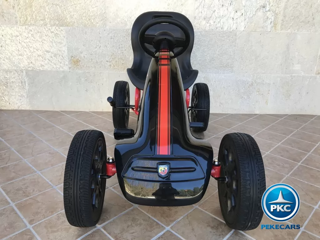 Kart a pedales Fiat Abarth Negro frontal