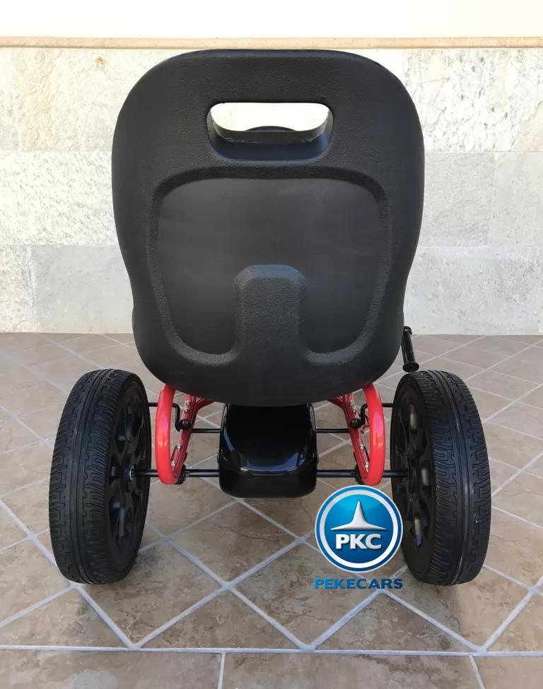 Kart a pedales Fiat Abarth Negro trasera