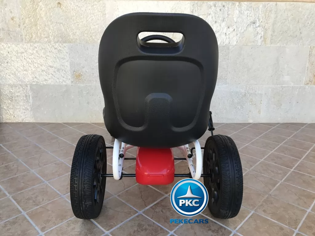 Kart a pedales Fiat Abarth Rojo trasera